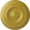 Ekena Millwork Artis Ceiling Medallion (Fits Canopies up to 6 7/8"), Hand-Painted Rich Gold, 15 3/4"OD x 1 3/8"P CM15ARRGS - alternate 1